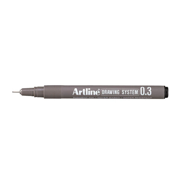 Artline Drawing System zwart 0,3 mm