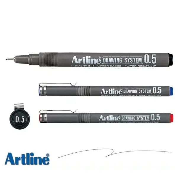 Artline Drawing System blauw 0,5 mm