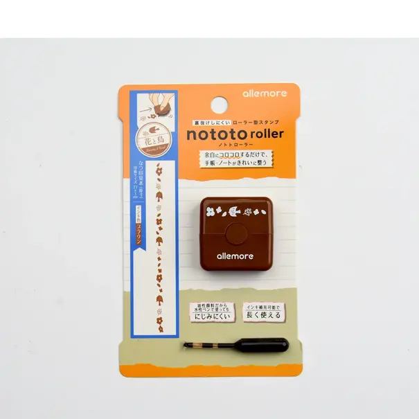 Shachihata Nototo roller - Flower & Bird