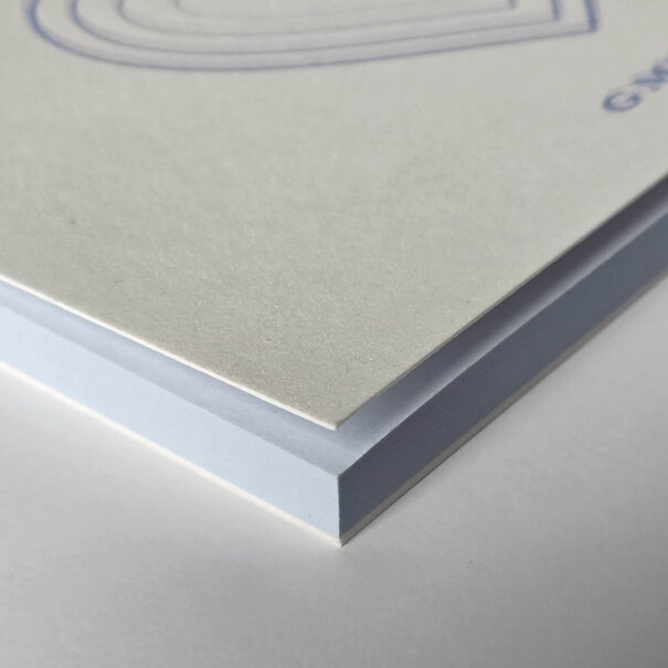 Gmund Notepad "People Love Paper" - Blauw 14,8 x 10,5 cm