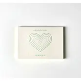 Bloc-notes "People Love Paper" - Vert 14,8 x 10,5 cm