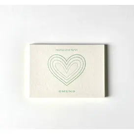 Notepad "People Love Paper" - Groen