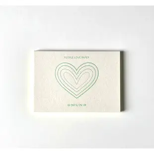 Bloc-notes "People Love Paper" - Vert 14,8 x 10,5 cm