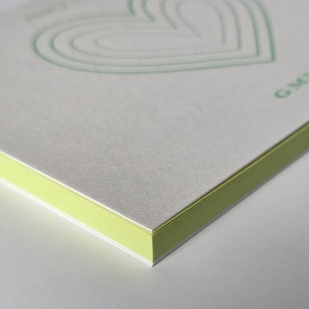 Gmund Bloc-notes "People Love Paper" - Vert 14,8 x 10,5 cm