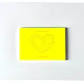Notepad "People Love Paper" - Fluorescent Yellow 14.8 x 10.5 cm