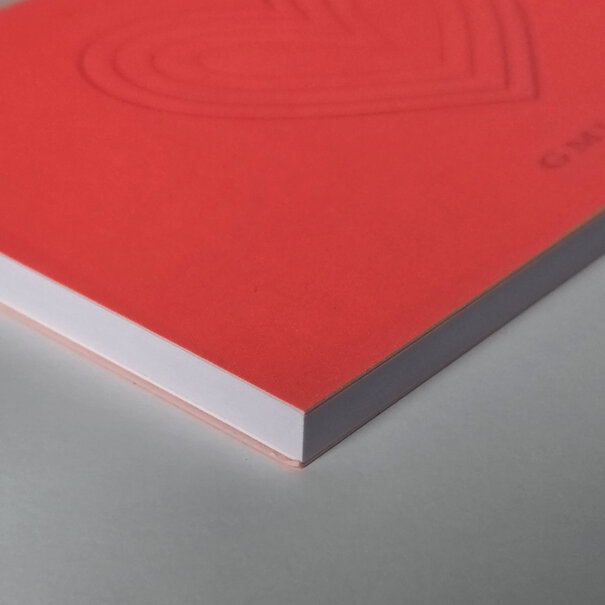 Gmund Notepad "People Love Paper" - Fluorescent Pink 14.8 x 10.5 cm