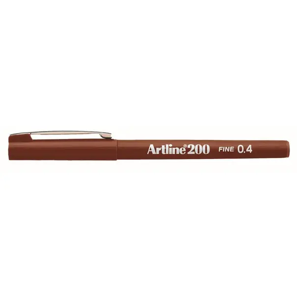 Artline 200 fineliner bruin 0,4 mm