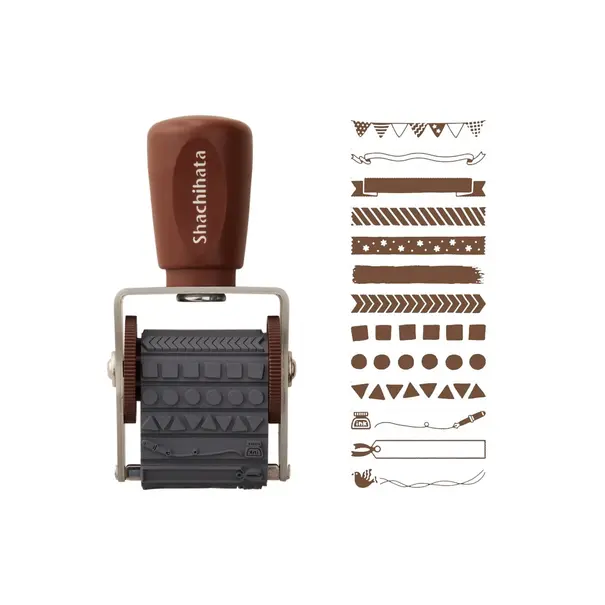 Shachihata Rolstempel "Patterns"