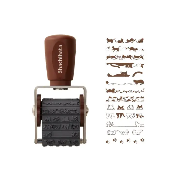 Shachihata Rolstempel "Cats"