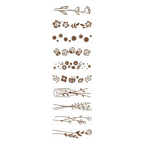 Shachihata Mini Rolstempel "Flower"