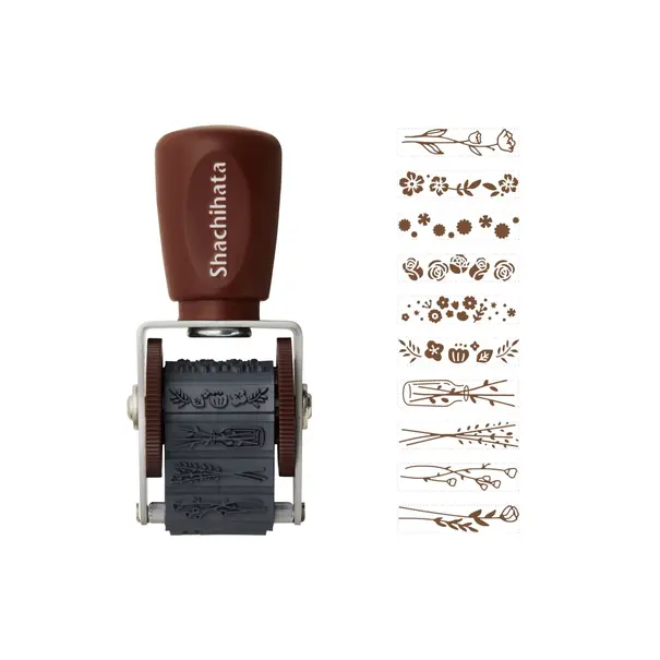 Shachihata Mini Rolstempel "Flower"