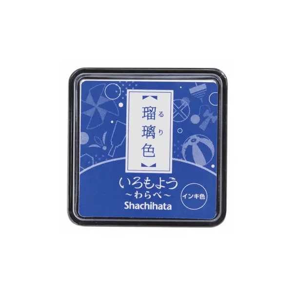 Shachihata Iromoyo Warabe stempelkussen - Blauw