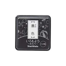 Iromoyo Warabe stempelkussen - Zwart