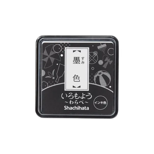 Shachihata Iromoyo Warabe stempelkussen - Zwart