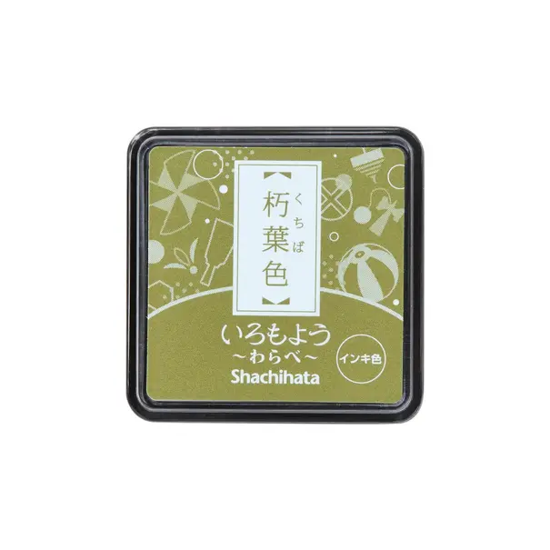 Shachihata Iromoyo Warabe stempelkussen - Oker Groen
