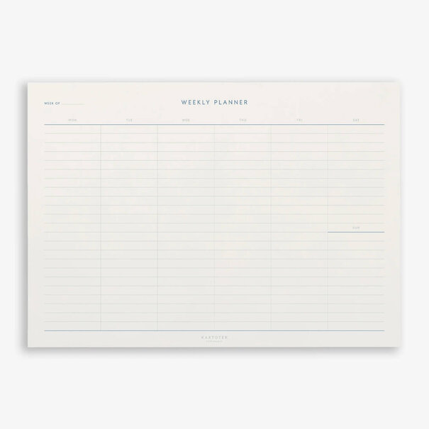 Kartotek Copenhagen Weekplanner A4 Blauw
