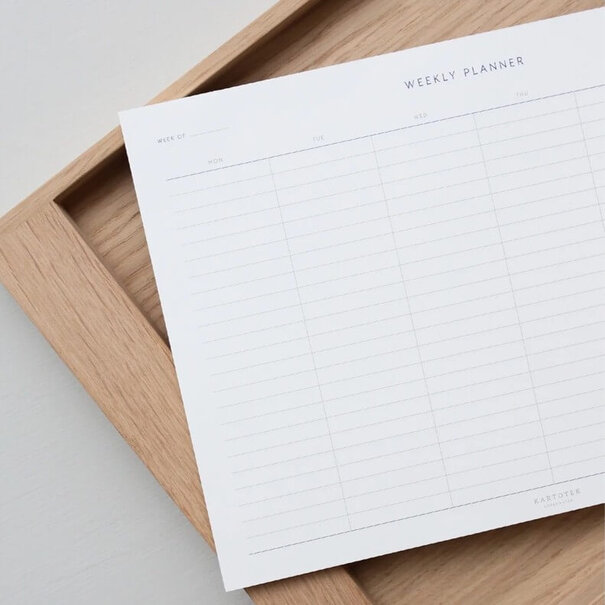 Kartotek Copenhagen Weekplanner A4 Blauw