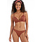 Beachwave Bikinibroekje met lurex bruin