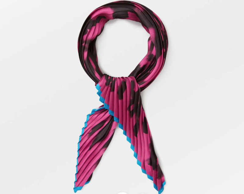 Becksöndergaard Becksöndergaard - Leona Plea Scarf wild aster fuchsia