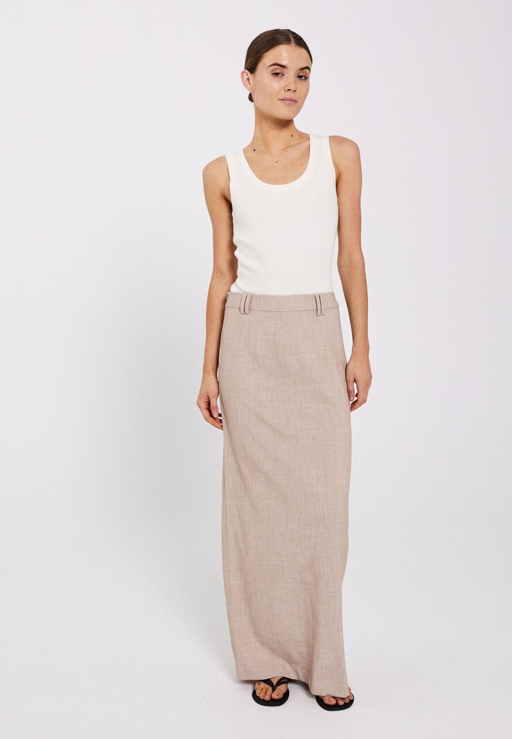 Norr NORR - Cano maxi skirt - beige