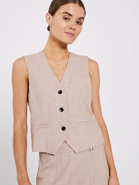 Norr NORR  Cano suited waistcoat - Beige