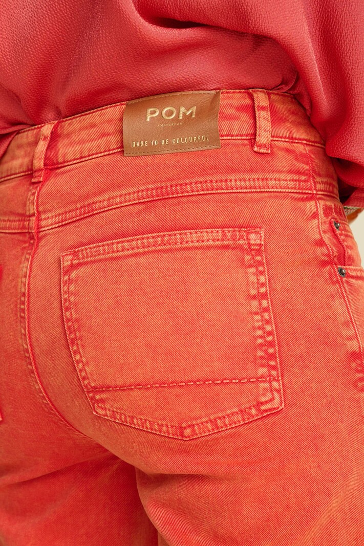 POM Amsterdam POM Amsterdam - Jeans Wide leg baked red