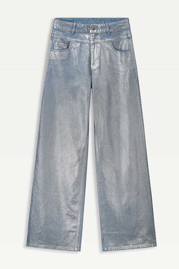POM Amsterdam POM Amsterdam - Jeans Wide Leg Denim Metallic
