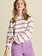 POM Amsterdam POM Amsterdam - Pullover Striped Purple