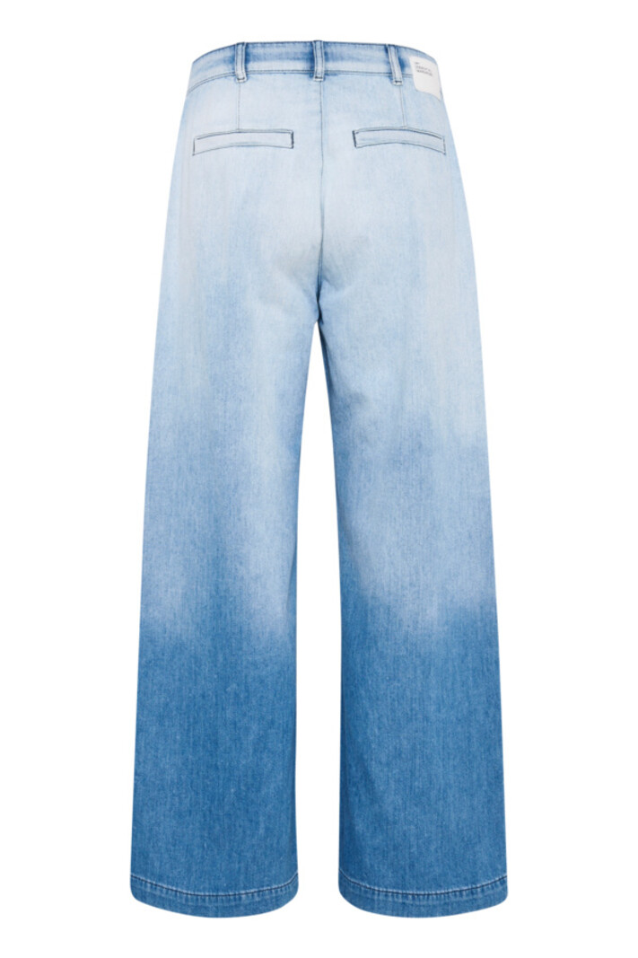 My Essential Wardrobe My Essential Wardrobe - Malo wide jeans blue dip dye