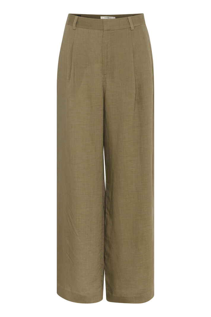 Gestuz Gestuz - Liza linen pants stone gray