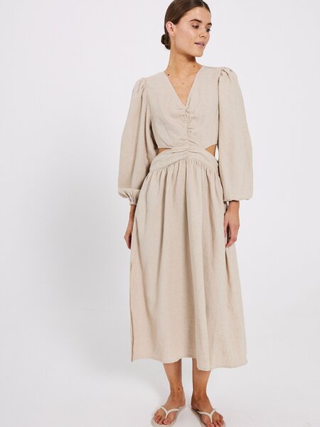 Norr Norr - Esma maxi dress beige