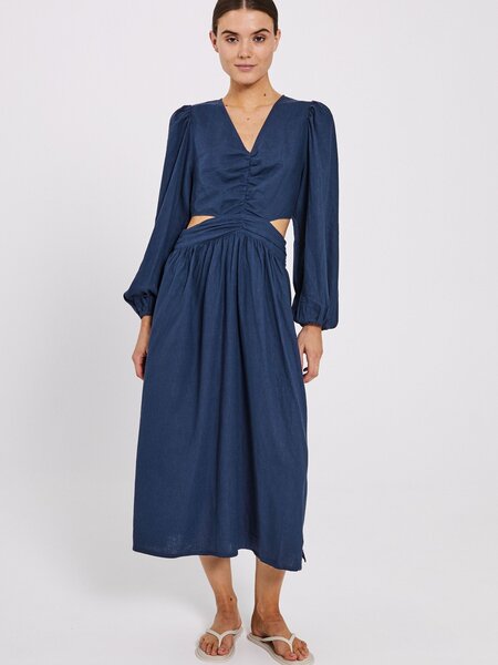 Norr Norr - Esma maxi dress navy