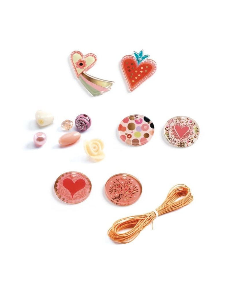 Djeco Kralen Set Hartjes Djeco Kralen Set Hartjes