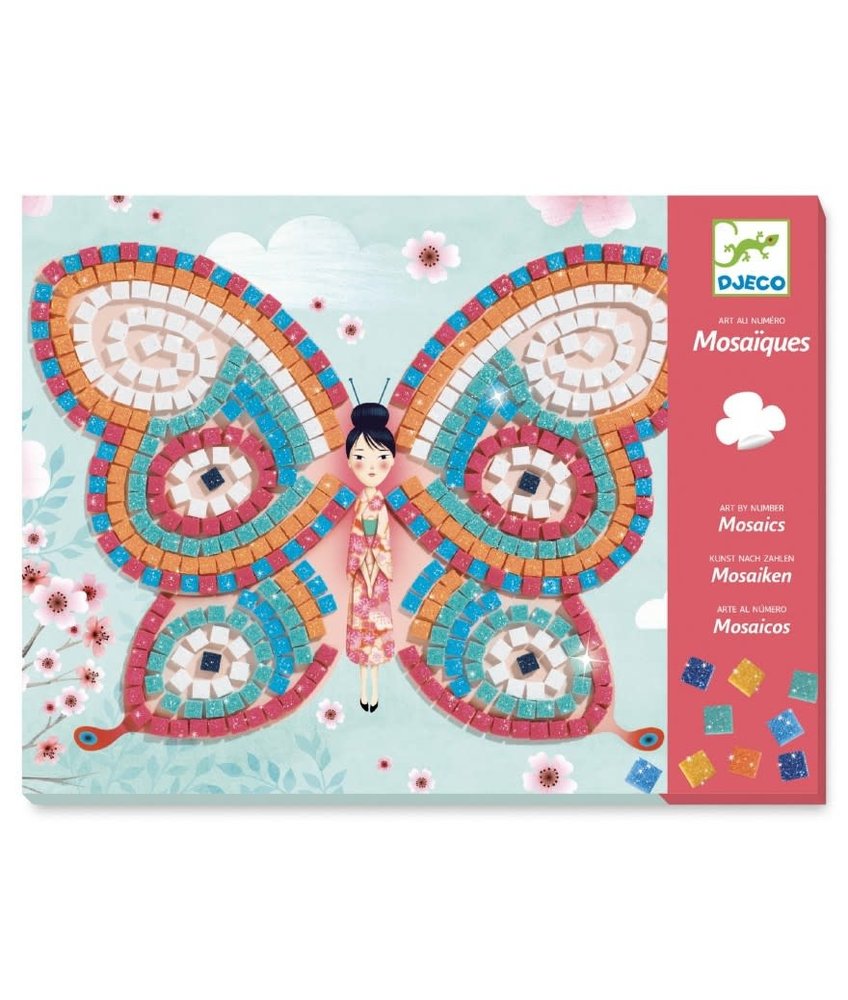 Djeco Mozaïeken Glitter Vlinders Djeco Mozaïeken Glitter Vlinders