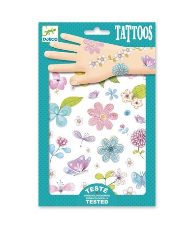 Djeco Tattoos Glitter Bloemen Djeco Tattoos Glitter Bloemen