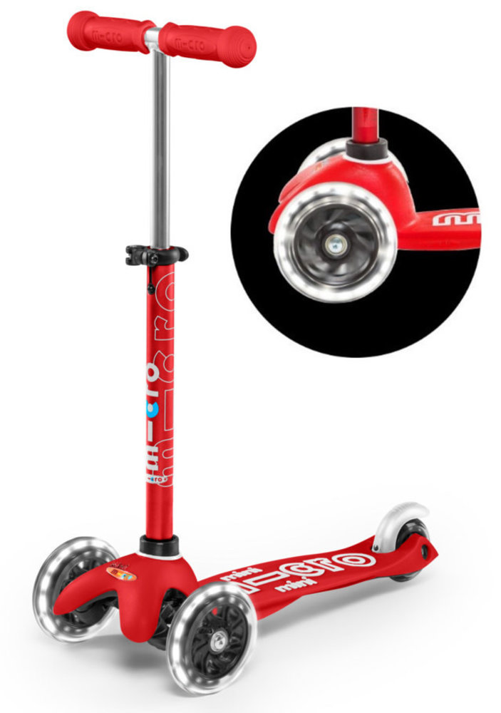MicroStep Mini Deluxe Led - rood MicroStep Mini Deluxe Led - rood