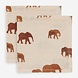 Jollein 2x Hydrofiel multidoek 115x115 - savannah Jollein 2x Hydrofiel multidoek 115x115 - savannah