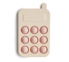 Mushie Press Toy Phone - blush Mushie Press Toy Phone - blush