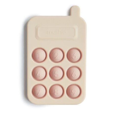 Mushie Press Toy Phone - blush Mushie Press Toy Phone - blush