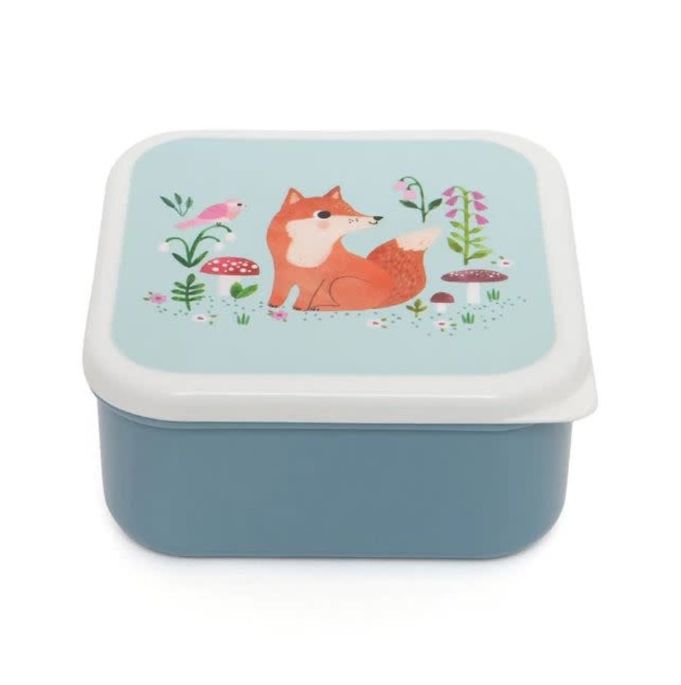Petit Monkey Lunchbox Woodland set van 3