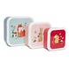 Petit Monkey Lunchbox Woodland set van 3