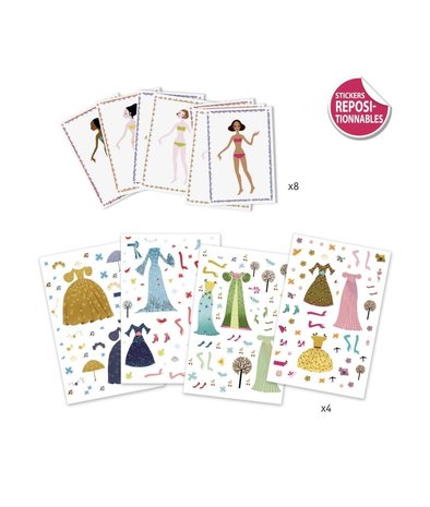 Djeco Aankleedpopjes Herbruikbare Stickers Djeco Aankleedpopjes Herbruikbare Stickers