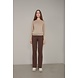 Corel Amsterdam Boa Flare pants Milano - Brown Melange Corel Amsterdam Boa Flare pants Milano - Brown Melange