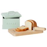 Maileg Broodtrommel met brood en mes Maileg Broodtrommel met brood en mes