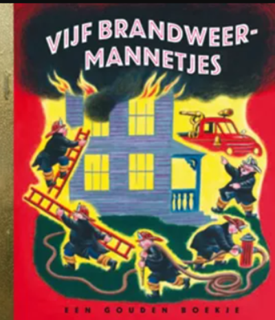 Gouden boekje - vijf brandweermannetjes Gouden boekje - vijf brandweermannetjes