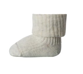 MP Denmark Cotton rib baby socks - Creme Melange MP Denmark Cotton rib baby socks - Creme Melange