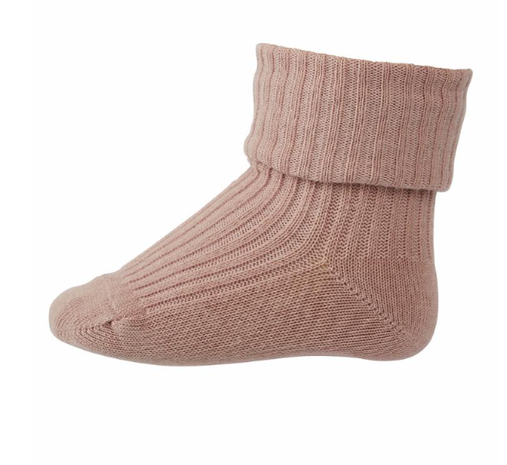 MP Denmark Cotton rib baby socks – Woodrose MP Denmark Cotton rib baby socks – Woodrose