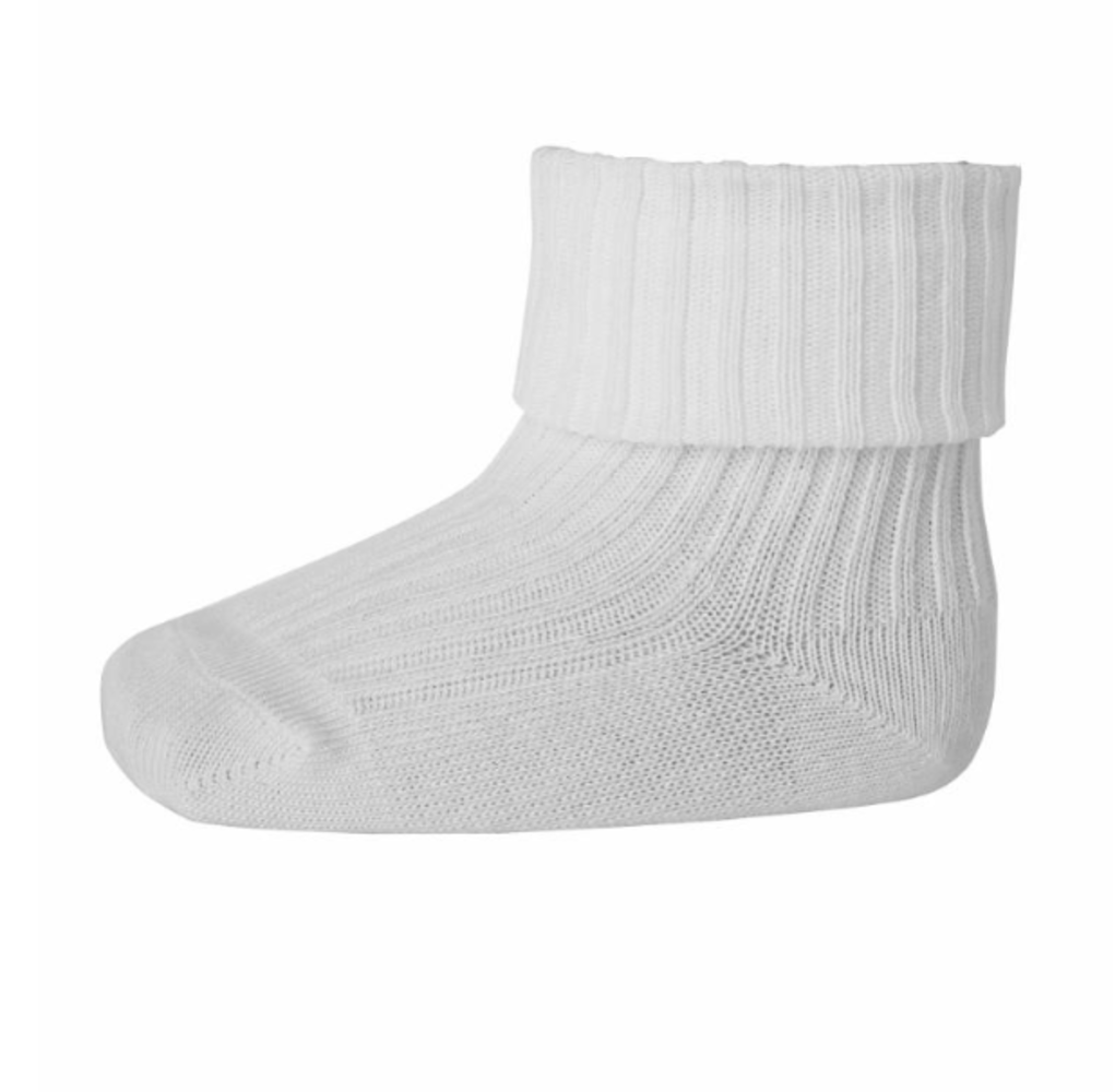 MP Denmark Cotton rib baby socks - White MP Denmark Cotton rib baby socks - White