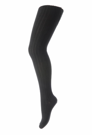 MP Denmark Cotton Rib Tights - Black