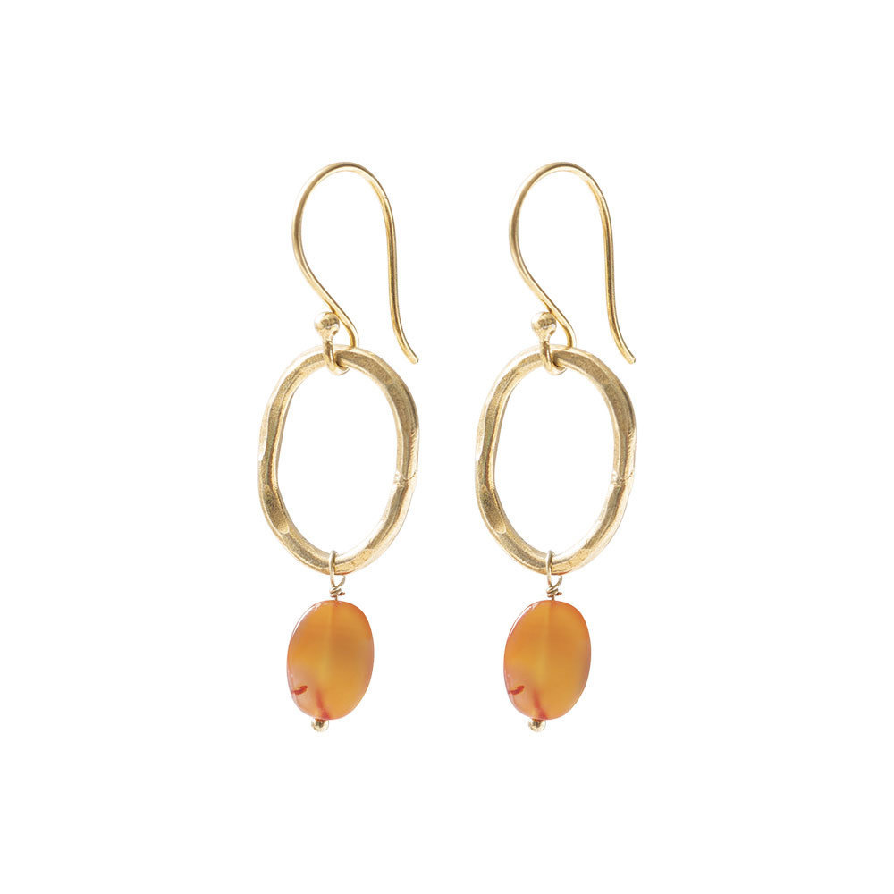 A Beautiful Story Graceful Carnelian GP Earrings A Beautiful Story Graceful Carnelian GP Earrings